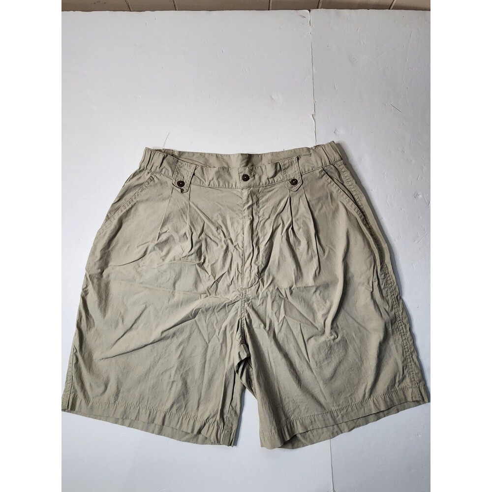 Vintage Kuhl Pleated Front Khaki Shorts Womens Large Tan Legacy Alfwear Outdoor